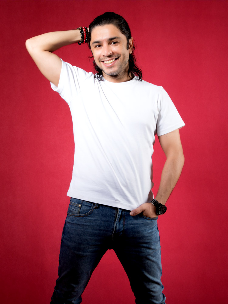 arash bahmani music poster red background