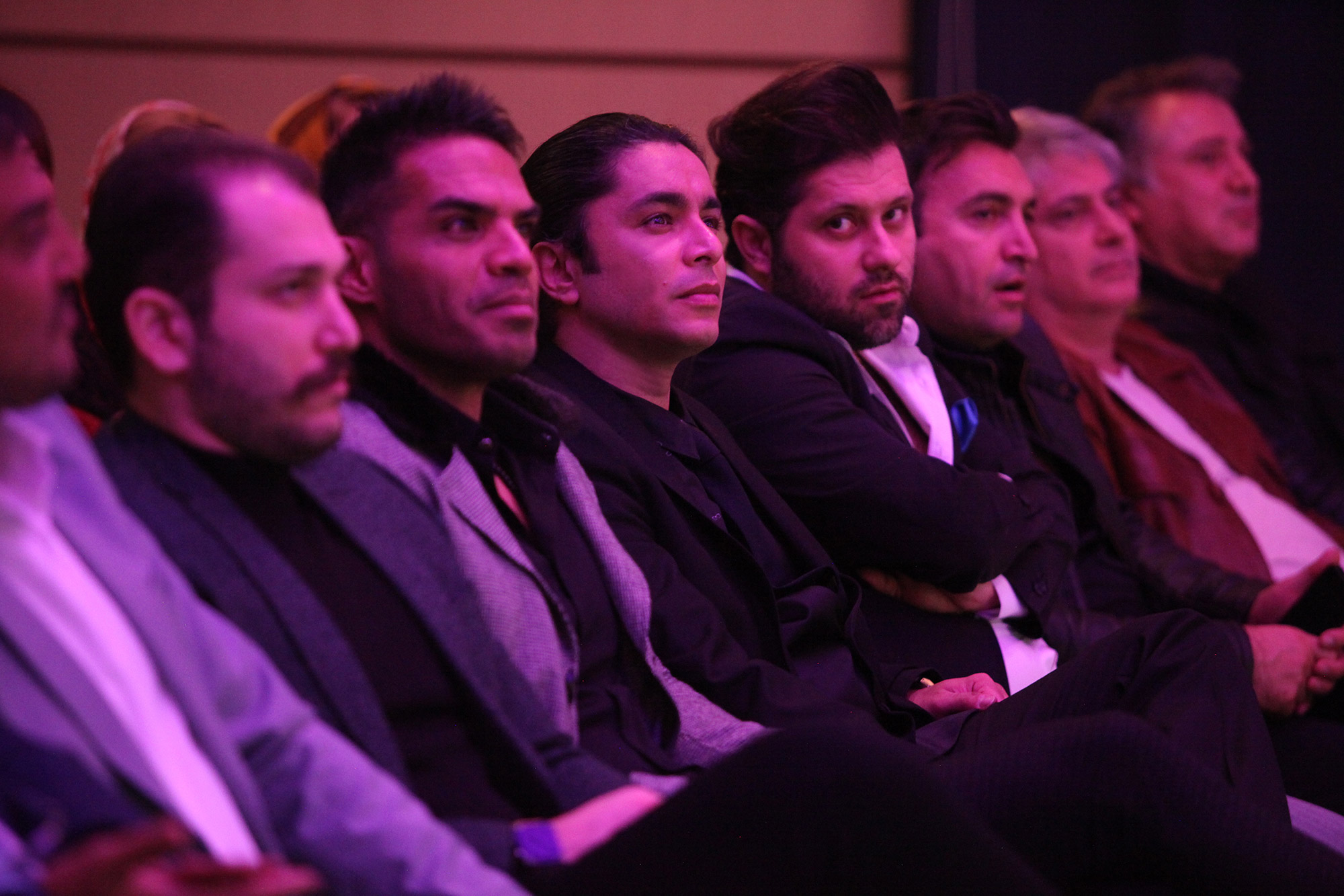 arash bahmani in the VIP section of Iranian artists ceremony
